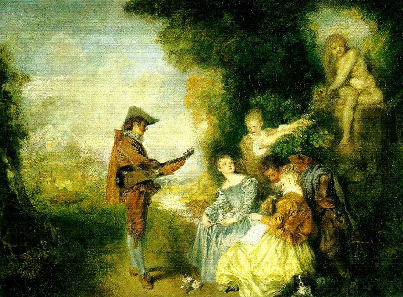 WATTEAU, Antoine karlekslektionen